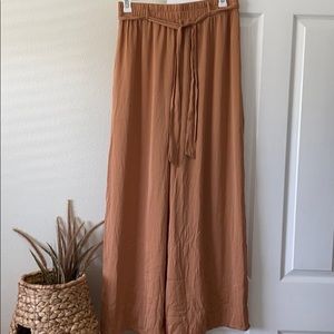 Forever21 Peachy High Waisted Flowy Pants